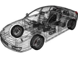 Citroen C6 (2009) 3D Model