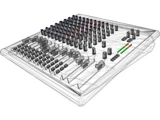 Audio Mixing Console 3D Model