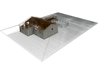 House Chalet Tectobois 3D Model