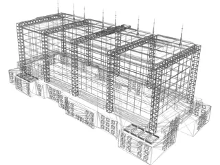 Exhibition Building 3D Model