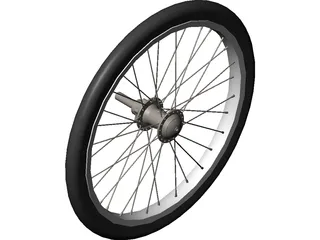 Bicycle Wheel 20 Inch 3D Model