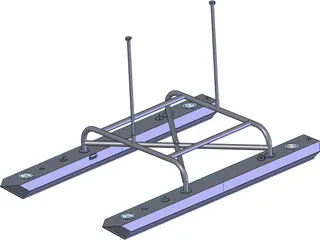 Catamaran Flotadores 3D Model