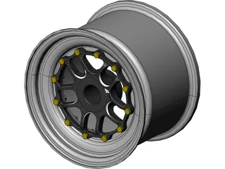 Keizer CL-10 Formula SAE Wheel 3D Model