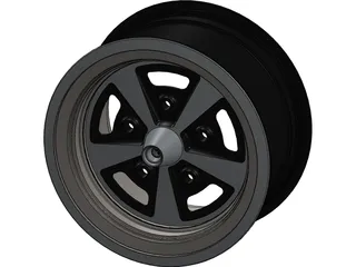Dodge Charger Road Wheel Class III Rim 3D Model