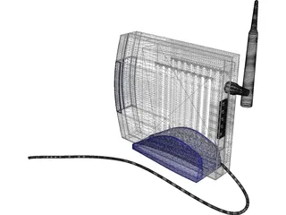 Modem Wireless 3D Model