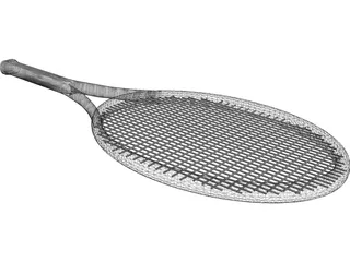 Tennis Racket 3D Model