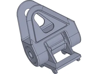 Universal Drawbar Hinge 3D Model