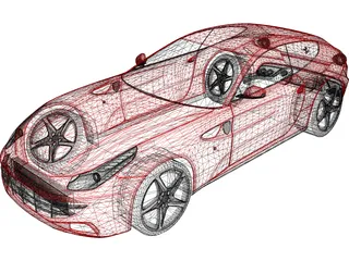 Ferrari FF (2012) 3D Model
