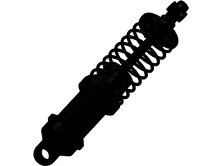 1:10 Scale Off Road RC Buggy Front Shock (Associated B4) 3D Model