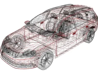 Volkswagen Passat B7 Variant (2012) 3D Model