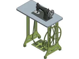 Sewing Machine 3D Model