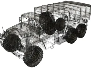 Kraz-255B 3D Model