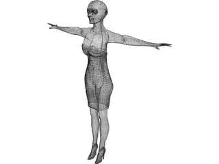 Woman Manikin 3D Model