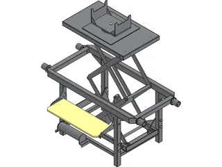 Trolley with Hidraulic Lifter 3D Model