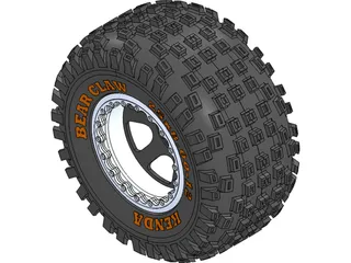 Kenda Bearclaw 25x12.5 Wheel 3D Model