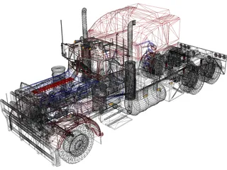 Peterbilt 379 RT (1999) 3D Model