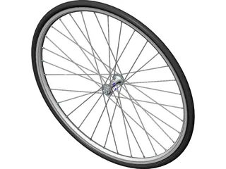 Bike Front Wheel 3D Model