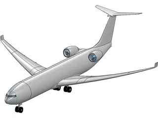 Private Jet 3D Model