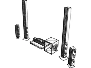 Goldleaf RX3 Speakers 3D Model