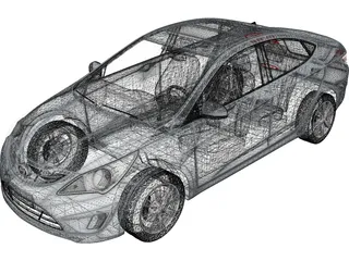 Hyundai Verna (2011) 3D Model