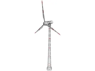 Wind Turbine 3D Model