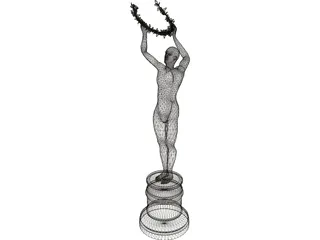 Award Statue 3D Model