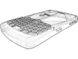 Blackberry Curve 8350i 3D Model