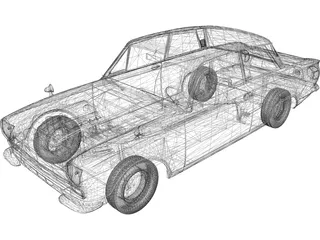 Ford Lotus Cortina (1966) 3D Model