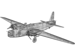 RAF Vickers Wellington Mk.1 3D Model