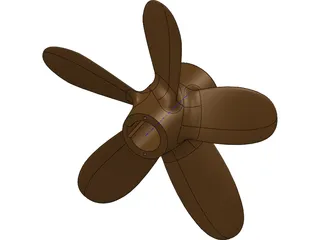 Propeller 5 Blades 3D Model