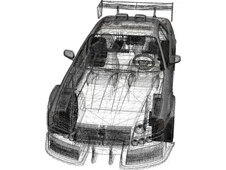 Nissan Skyline [Tuned] 3D Model