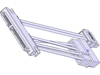 SATA 22-pin Cable 3D Model