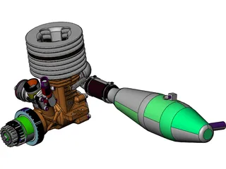RC Model Engine .12 3D Model