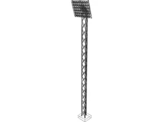 Stadium Light 3D Model