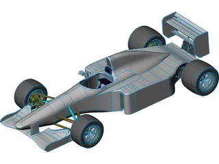 Sauber F1 Car 3D Model