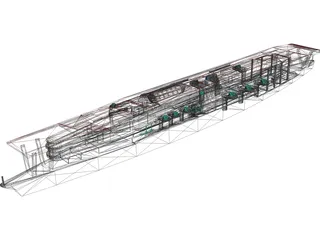 Akagi Aircraft Carrier 3D Model
