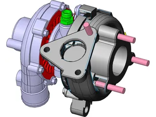 Garrett GT15 Turbocharger 3D Model