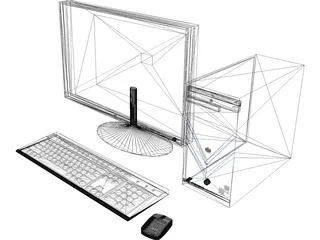 HP Computer 3D Model