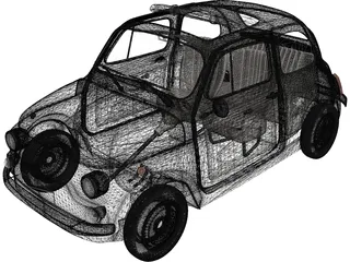 Fiat 500L 3D Model