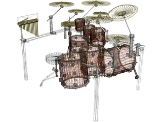 Drum Set 3D Model