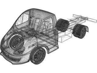 Gaz 3302 Gazel 3D Model