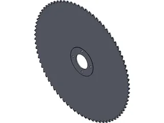 Table Saw Blade 10 inch 3D Model