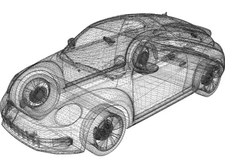 Volkswagen Beetle 2.0 TSi 3D Model