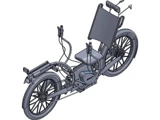 Recumbent Electric Bicycle 3D Model