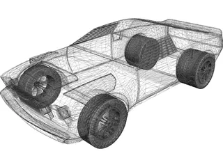 Ford Mustang Eliminator (1969) 3D Model