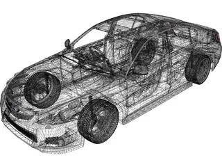 Subaru Legacy (2010) 3D Model