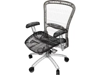 Executive Office Chair Electra 3D Model
