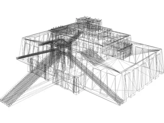 Ziggurat of Ur 3D Model