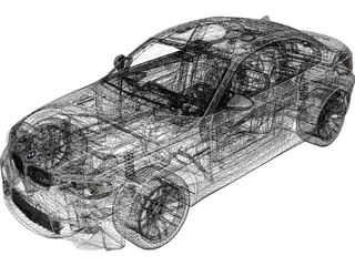 BMW 1 Series M Coupe (2011) 3D Model