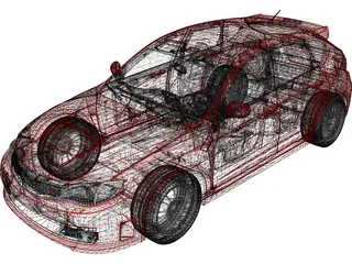 Subaru Impreza WRX STi (2008) 3D Model